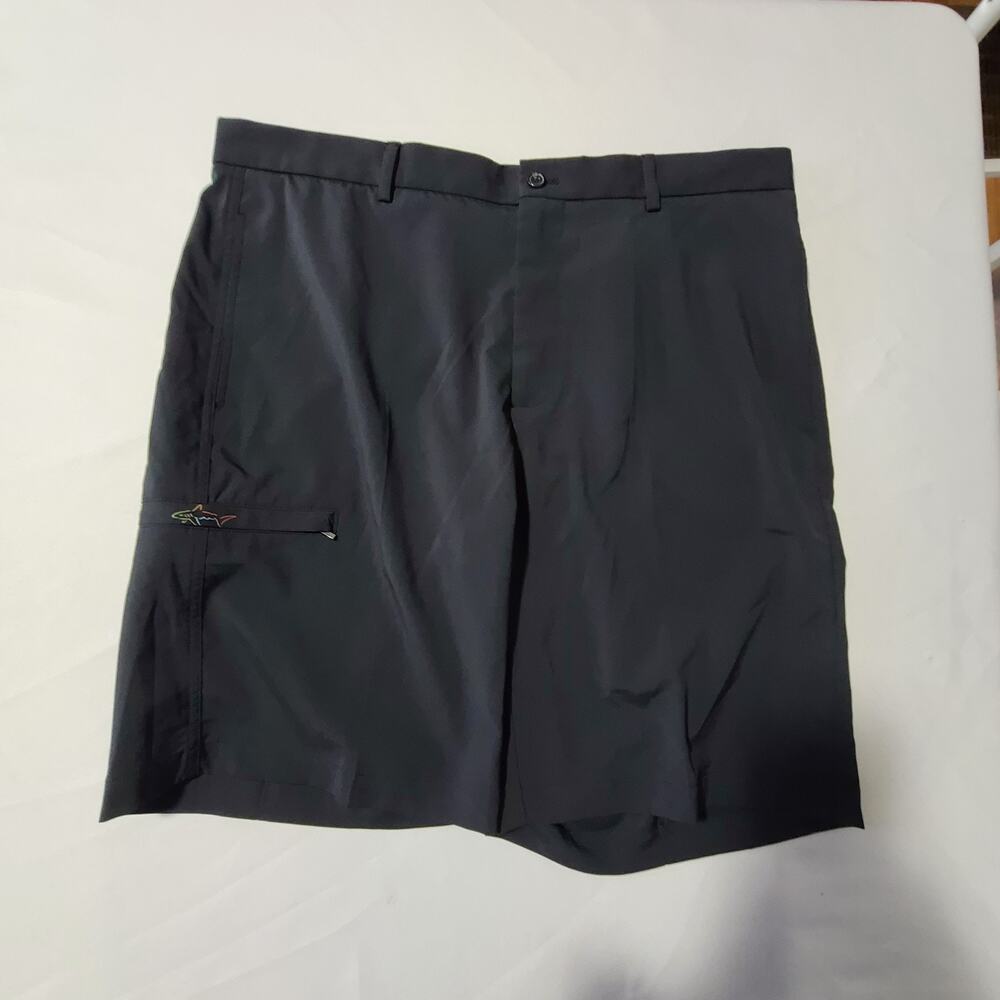 Mens Greg Norman Golf Shorts 36 Black Athleisure Casual Activewear